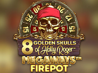 8 Golden Skulls Of Holly Roger Megaways